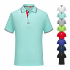 Polo Hombre Casual Color Sólido Manga Corta Transpirable