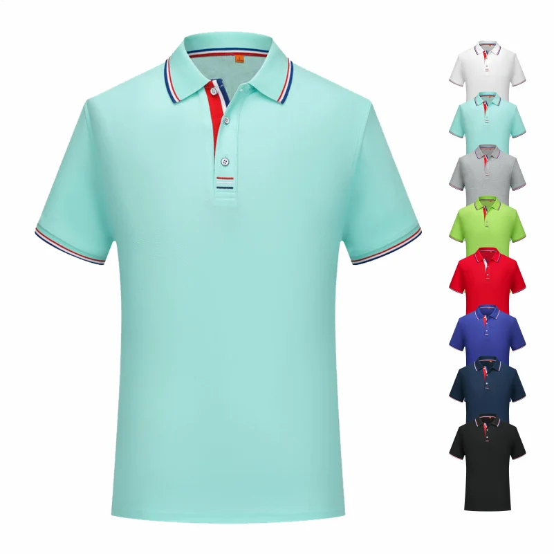 Polo Hombre Casual Color Sólido Manga Corta Transpirable