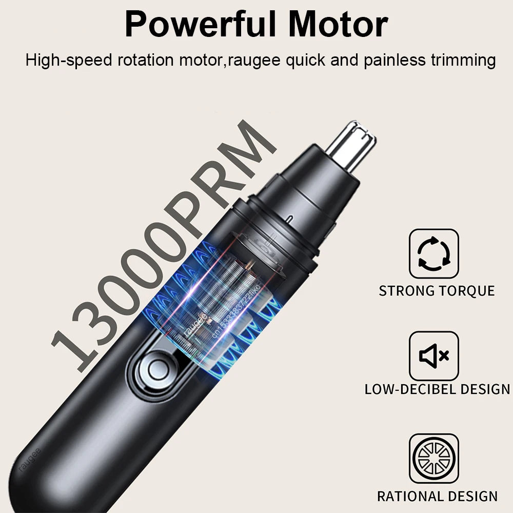 Recortador Eléctrico Nariz /Orejas Hombre Portátil Recargable USB Mini