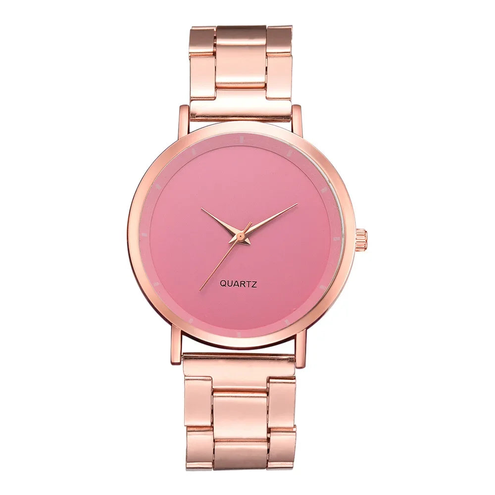 Reloj de Lujo Oro Rosa de Moda para Mujer
