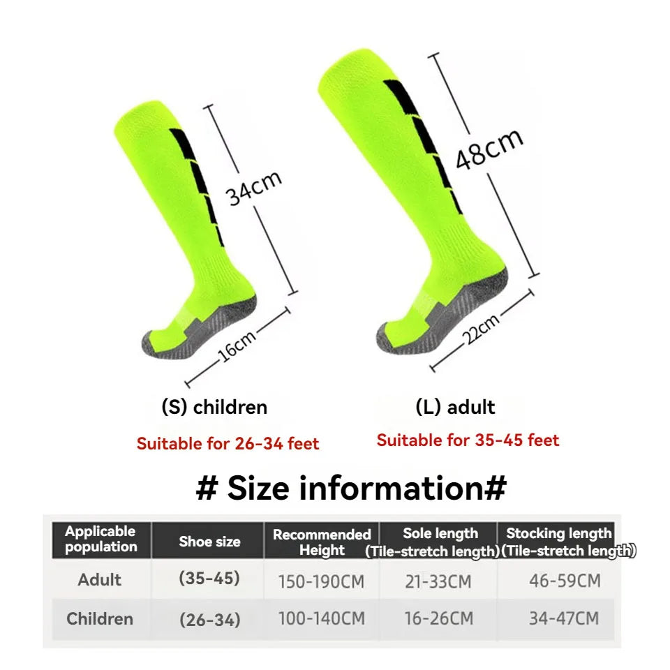 Calcetines de Fútbol Antideslizantes Largos
