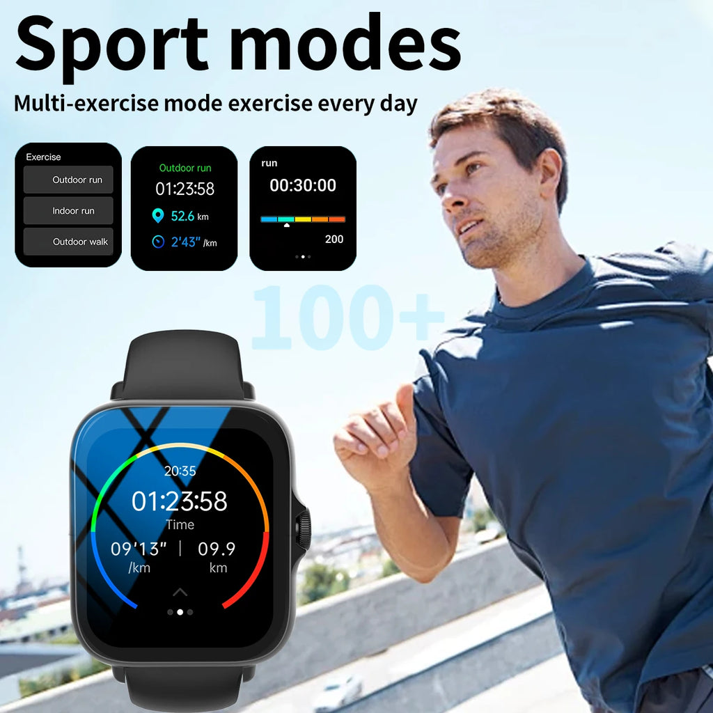Smartwatch Hombre Mujer Notificaciones APP Deportivo iPhone Android