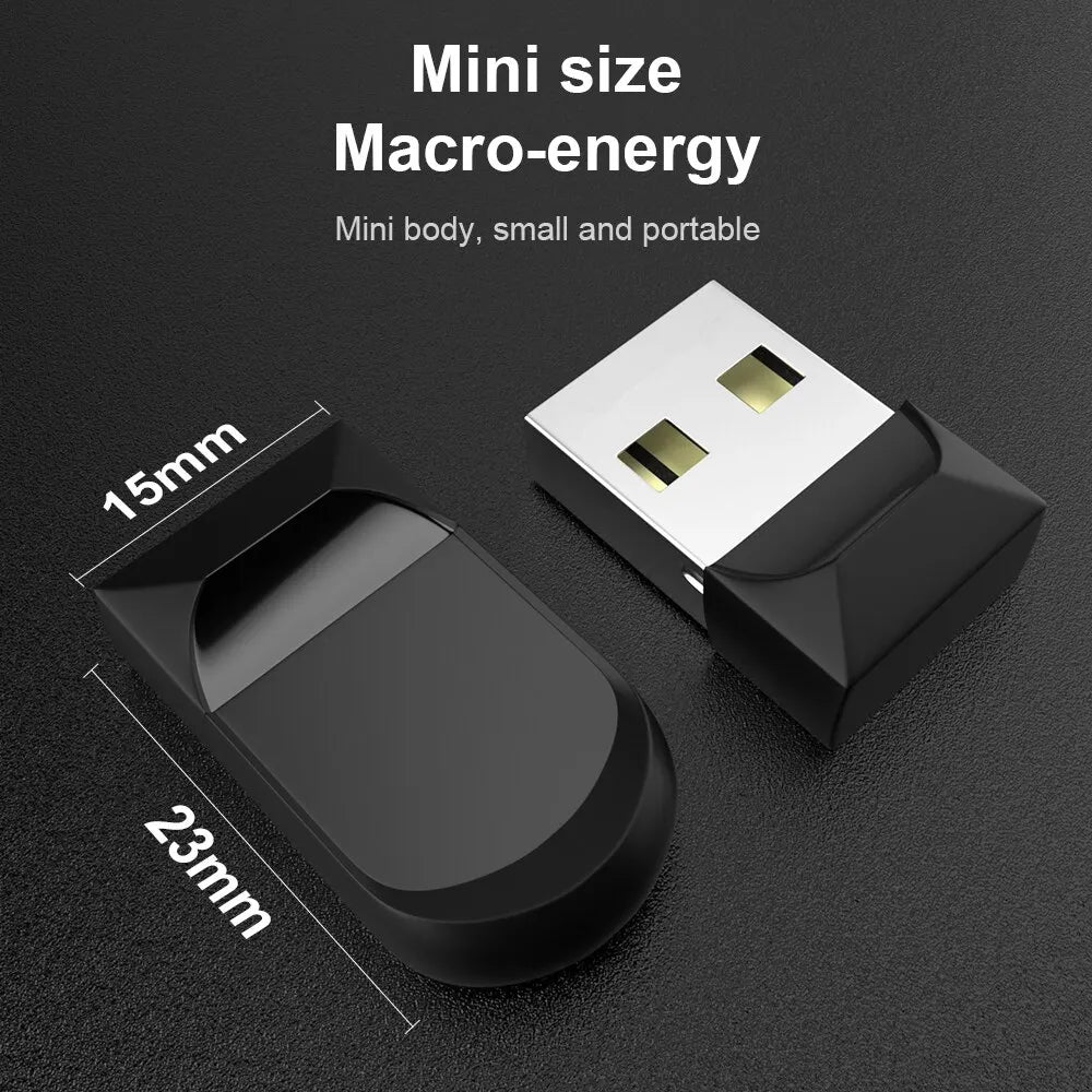 Memoria USB Mini Impermeable Portátil Alta Velocidad 32GB 64GB