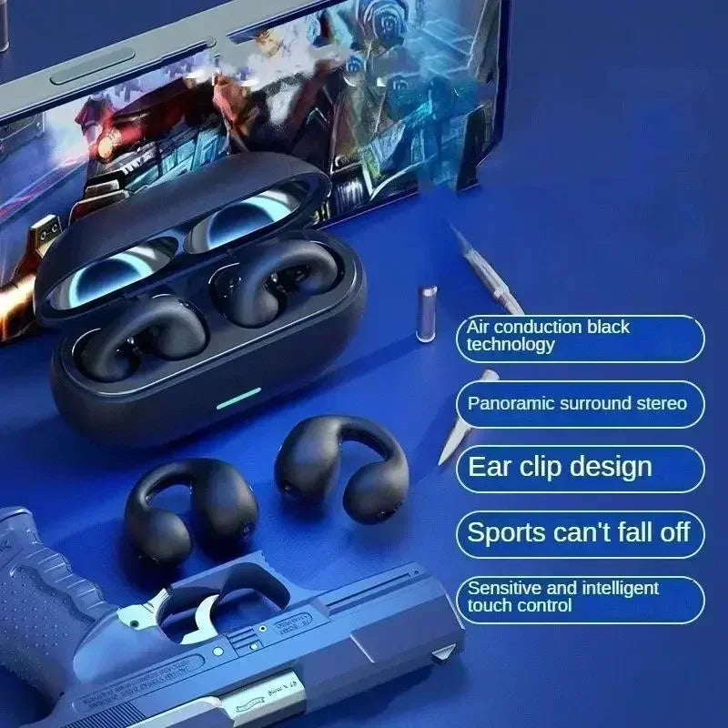 Audífonos T75 Conducción Ósea Bluetooth Deportivos TWS