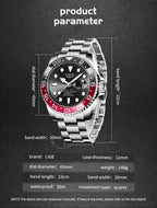 Montre LIGE LG10051 Acier Inoxydable Lumineuse et Résistante à l'Eau
