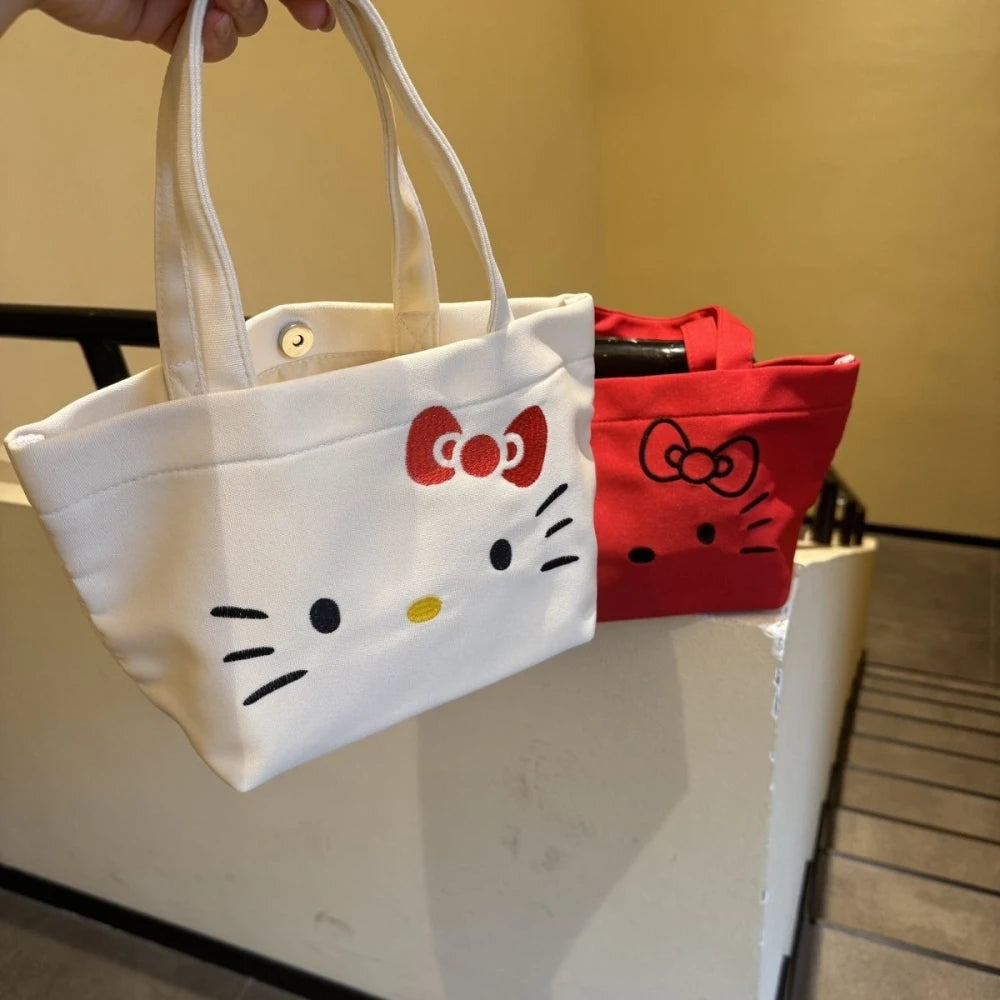 Bolso Mujer Hello Kitty Bordado Uso Diario