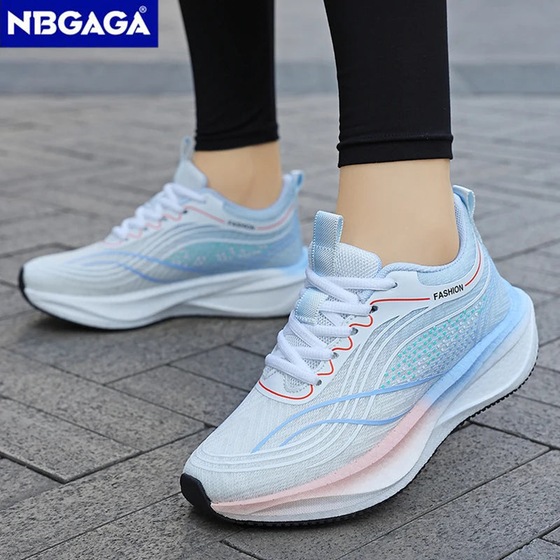 Baskets NBGAGA H607 de sport respirantes à motifs pour femme