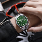 Montre Homme CHRONOS Luxe Quartz Acier Inoxydable Lumineuse Étanche