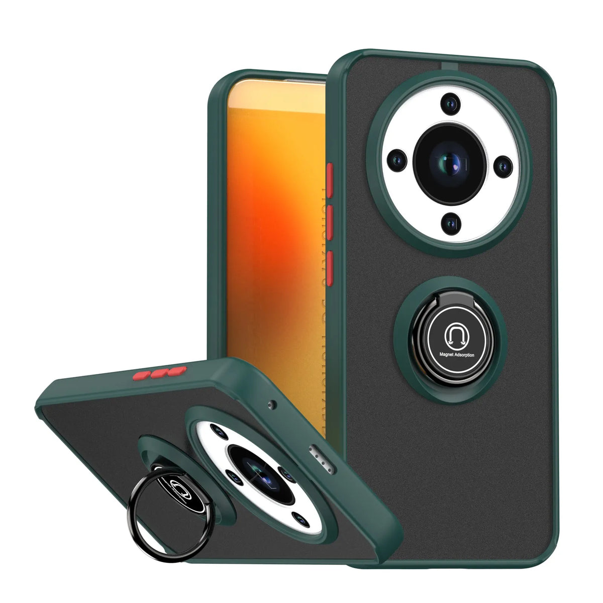Coque Honor Magic 8 Lite Anneau Métallique Antichoc