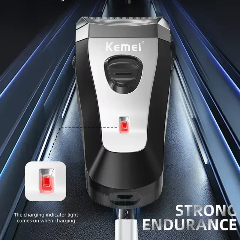 Afeitadora Eléctrica Kemei KM-9038 Impermeable Inalámbrica
