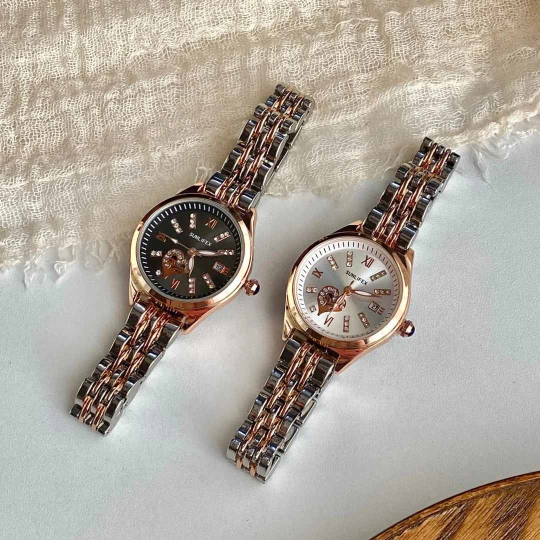 Reloj de Lujo Para Mujer Dial Rose Gold