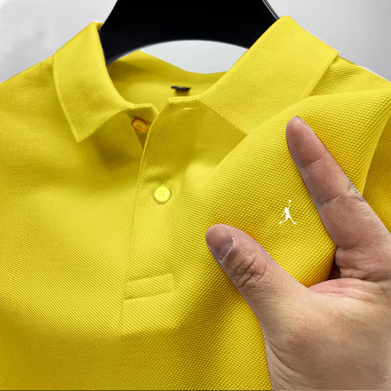 Polo Manga Corta con Cuello Casual y Negocios