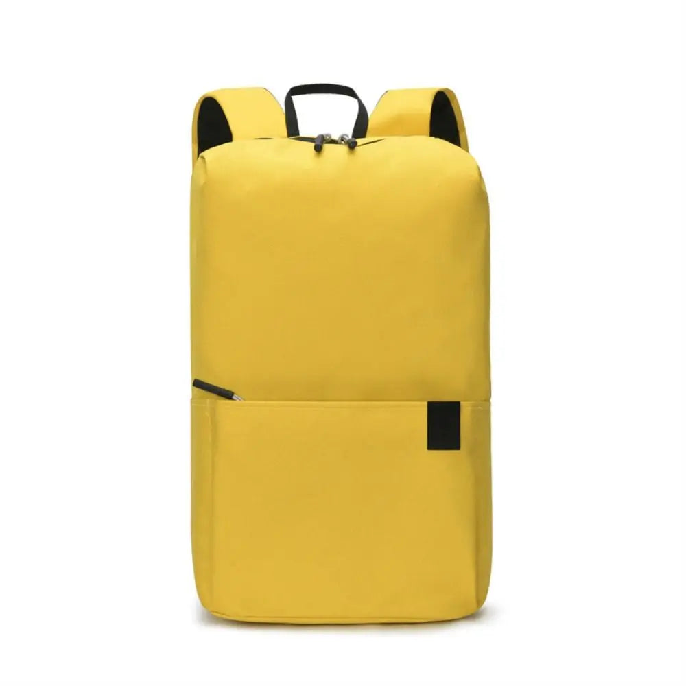 Mochila Pequeña Impermeable Color Sólido Multibolsillos