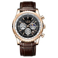 Reloj Hombre LIGE Cuarzo Cuero Deportivo Resistente al Agua + Caja