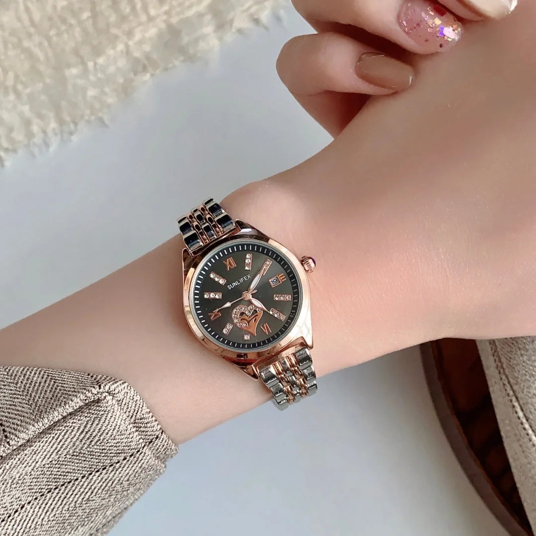 Reloj de Lujo Para Mujer Dial Rose Gold