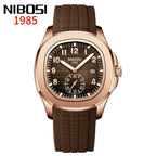 Reloj de Cuarzo NIBOSI AQUANAUT 2653 Para Hombre, Resistente al Agua, Luminoso con Fecha Automática