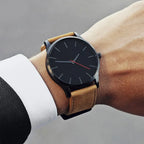 Montre décontractée analogique à quartz pour homme