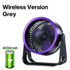 Ventilateur électrique sans fil 4000mAh portable de bureau