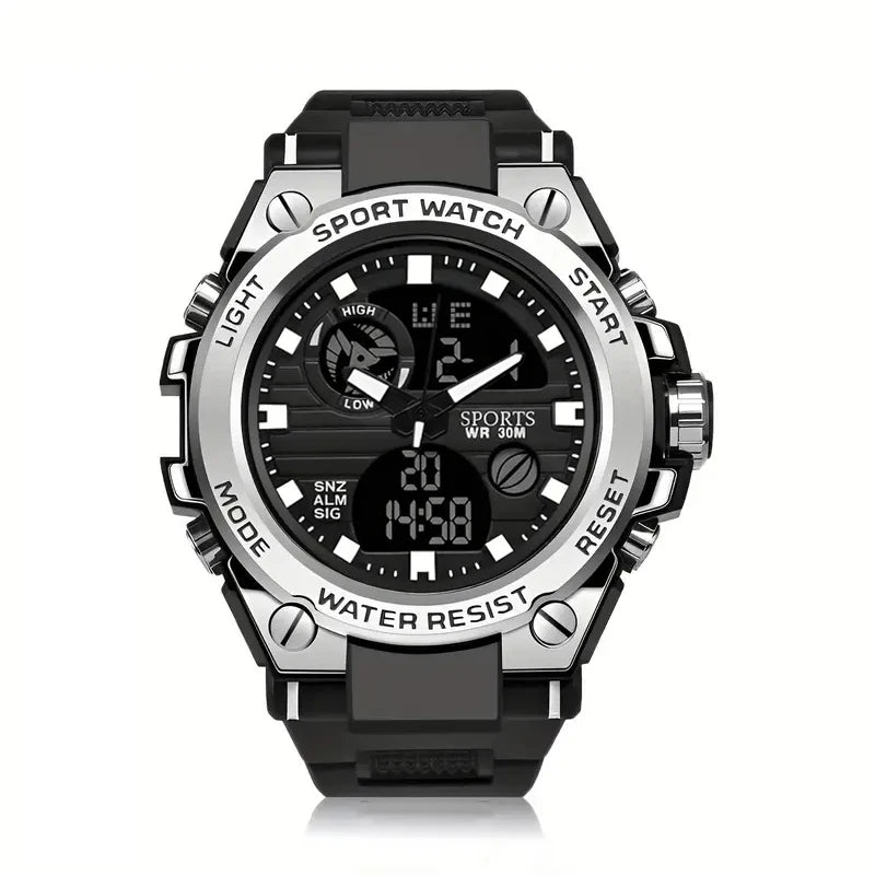 Multifunctional LED Dual Display Watch