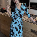 Robe longue pour femme en dentelle florale, élégante, pour la plage ou les loisirs