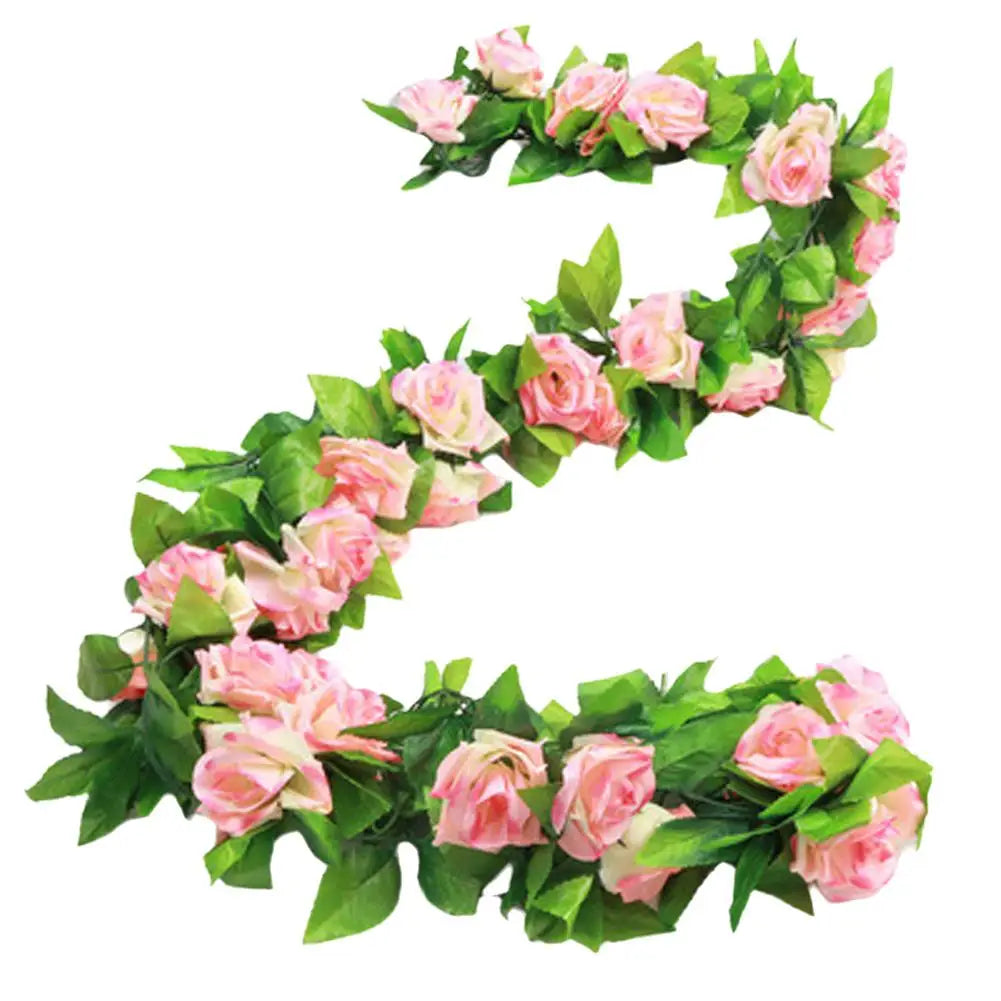 Guirnalda de Rosas Artificiales 230cm Decoración Bodas