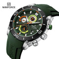 Reloj NAVIFORCE 8038 Deportivo Para Hombre con Cronógrafo y Manecillas Luminosas