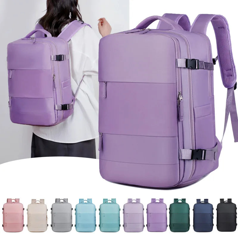 Mochila Unisex Viaje Negocios Laptop 16" Gran Capacidad