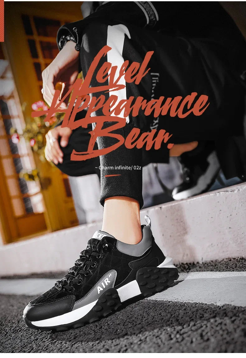 Men's Non-Slip Chunky Sole Trainers