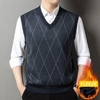 Gilet en maille col en V pour homme