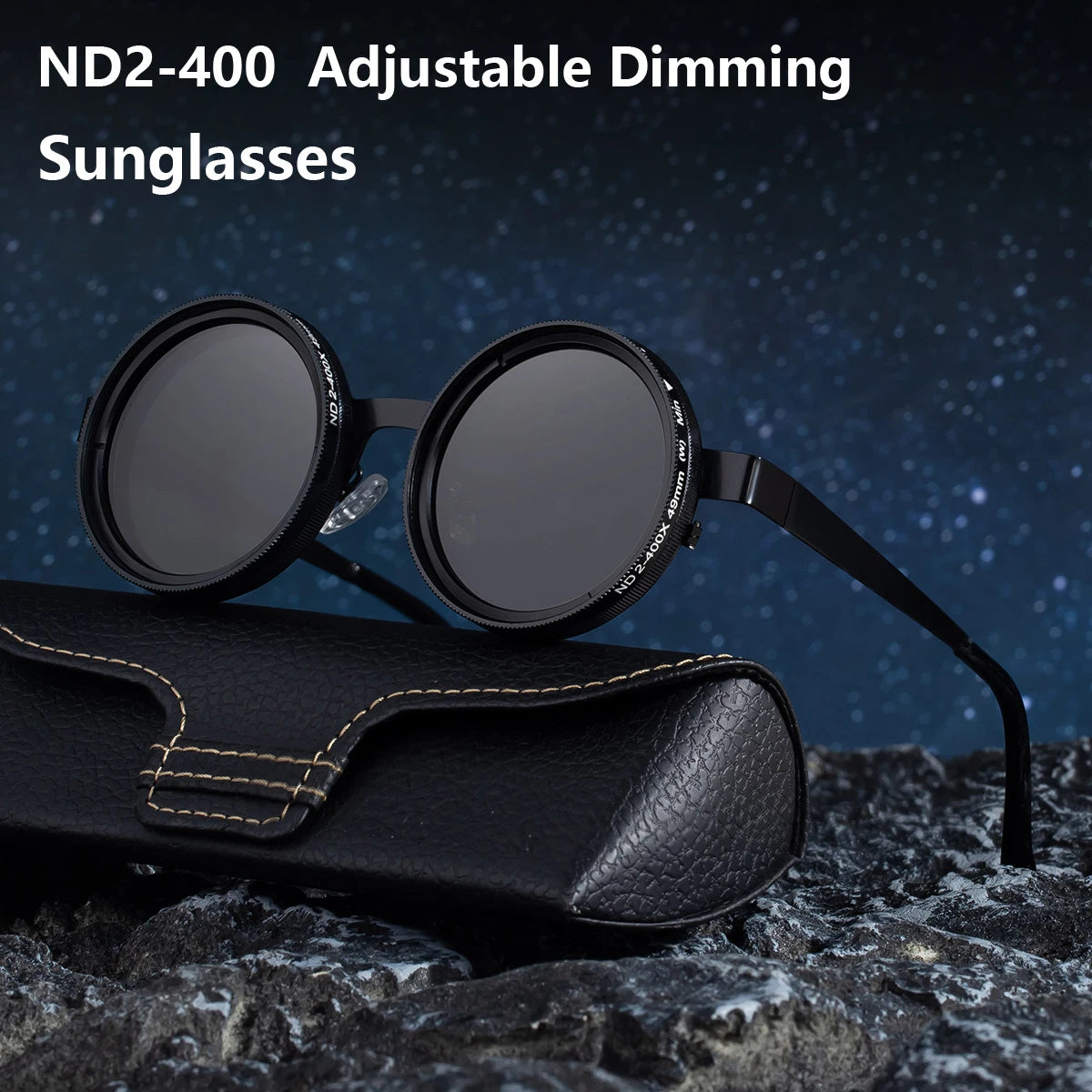 Gafas Polarizadas ND2-400 Atenuación Ajustable de 9 Niveles
