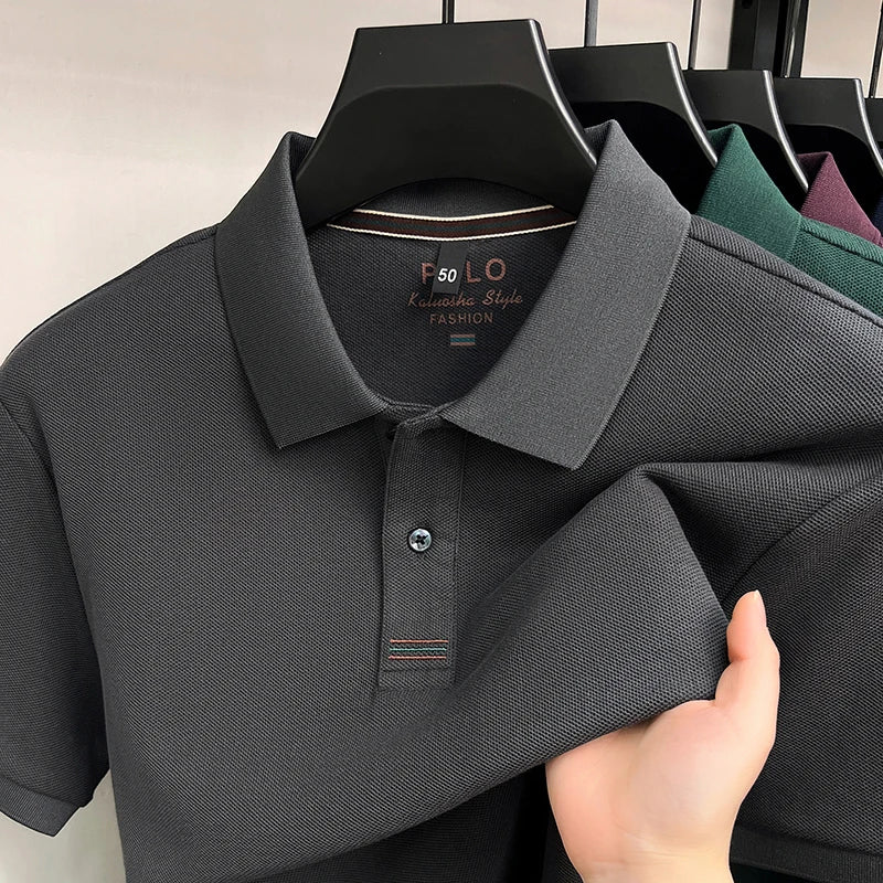 Polo 100% Algodón para Hombre Manga Corta Transpirable
