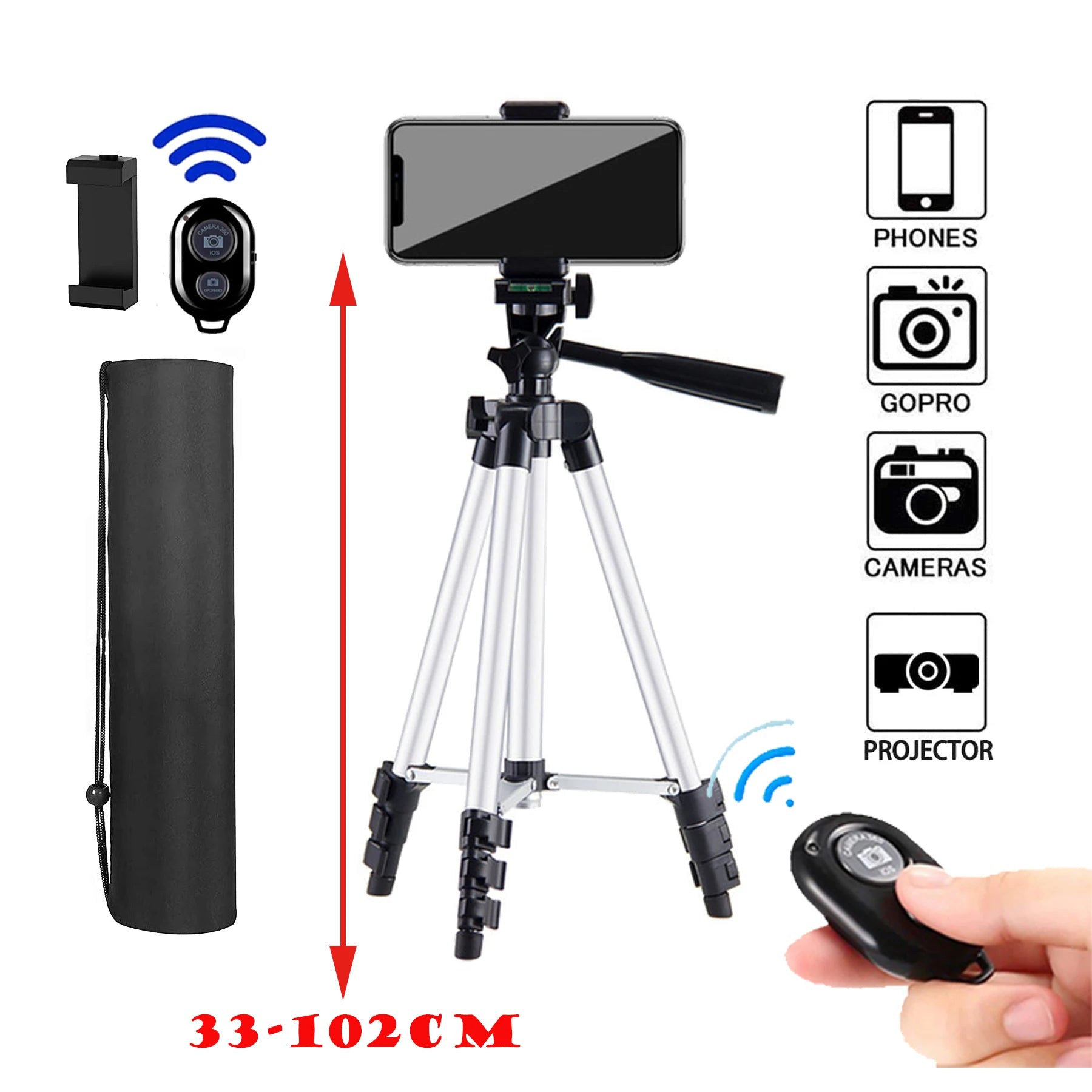 Trípode Portátil Para Celular /Cámara DSLR Soporte Selfie