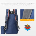 Sac à dos pliable en nylon unisexe minimaliste imperméable Sports