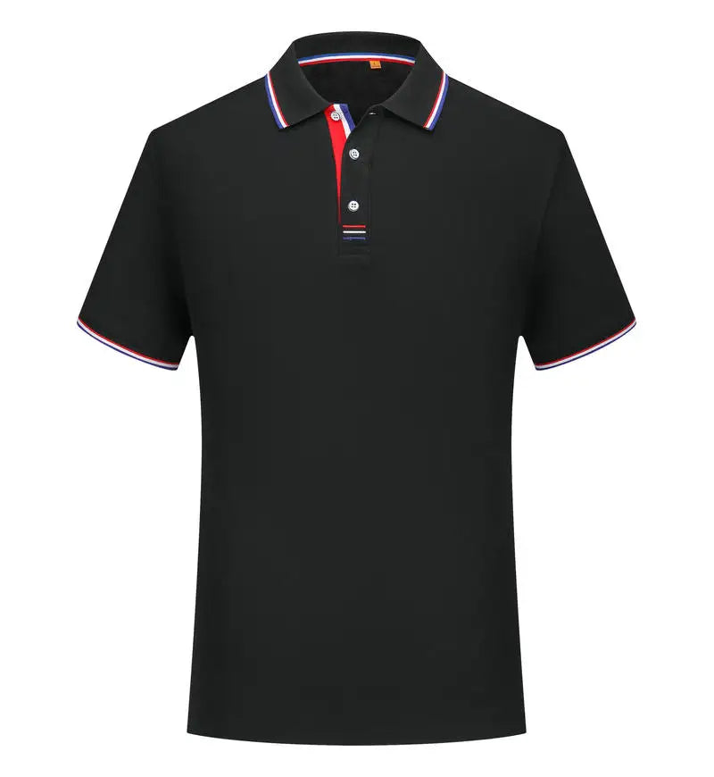 Polo Hombre Casual Color Sólido Manga Corta Transpirable