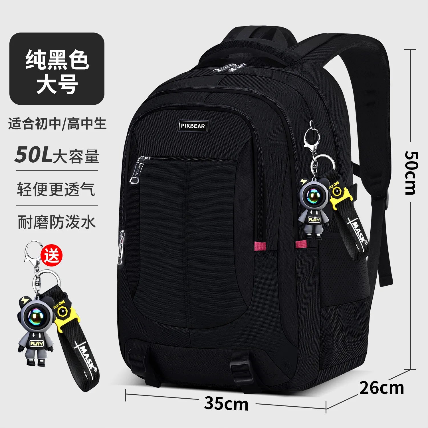 Mochila Escolar Juvenil con Depósito Para Laptop Multiuso
