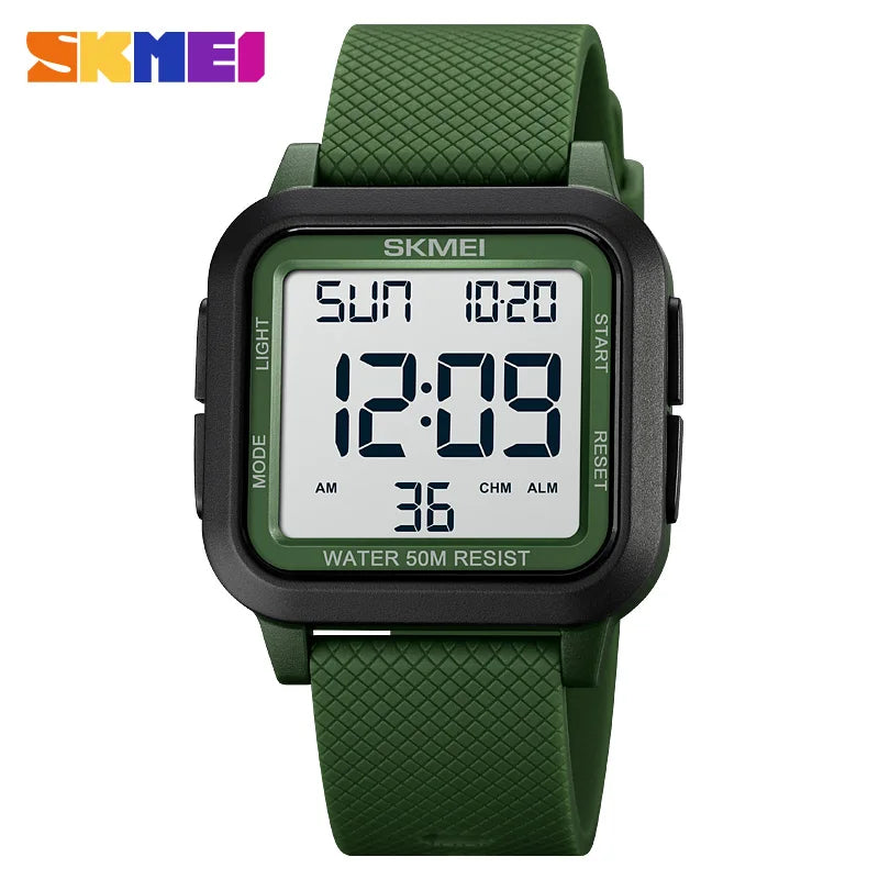 Reloj SKMEI 1894 Deportivo Digital Estilo Militar Para Hombre, Pantalla LED y Cierre de Hebilla