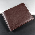 Billetera Delgada de Cuero PU Para Hombre con Porta Tarjetas