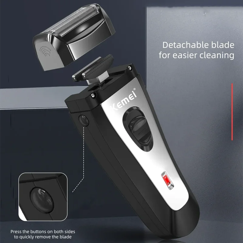 Afeitadora Eléctrica Kemei KM-9038 Impermeable Inalámbrica