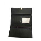 Portefeuille en cuir PU pour femme avec bouton-pression et porte-monnaie