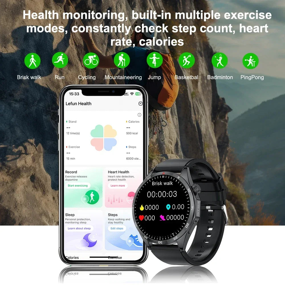 Smartwatch Hombre Mujer LEMFO 1.5'' HD 360x360