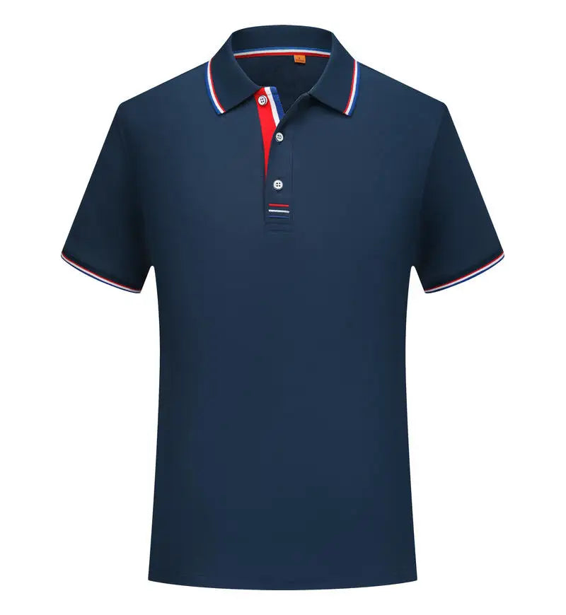 Polo Hombre Casual Color Sólido Manga Corta Transpirable