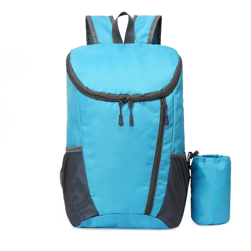 Mochila Plegable Nylon Unisex Minimalista Impermeable Deportes