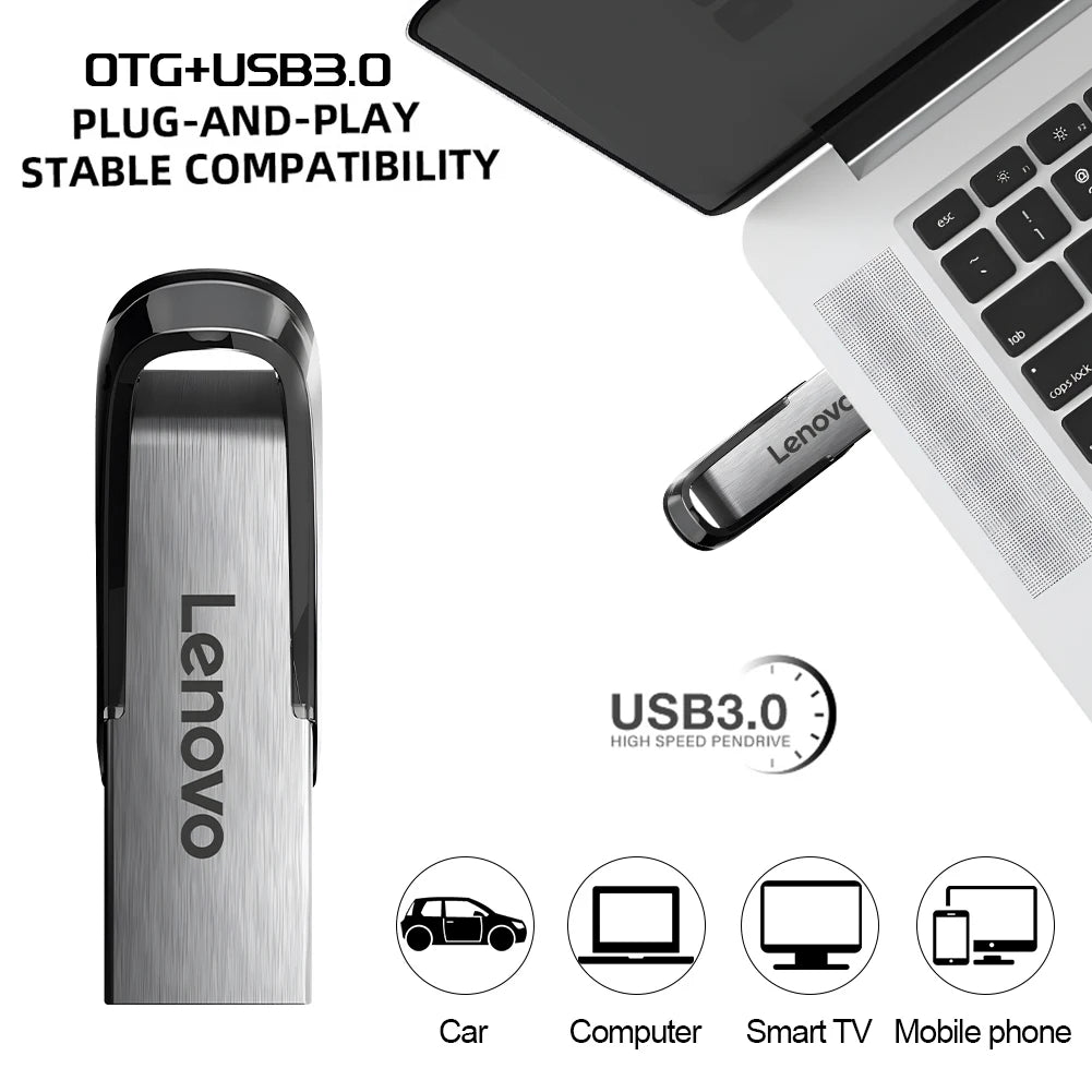 Lenovo Flash Drives 2TB Usb 3.0 Mini High Speed