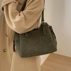 Sac fourre-tout en daim pour femme Rétro Minimaliste