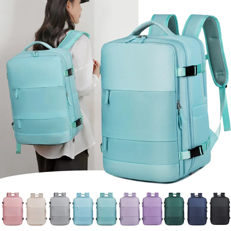 Mochila Unisex Viaje Negocios Laptop 16" Gran Capacidad