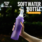 Bouteille d'eau souple pliable en TPU pour le sport