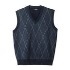 Gilet en maille col en V pour homme