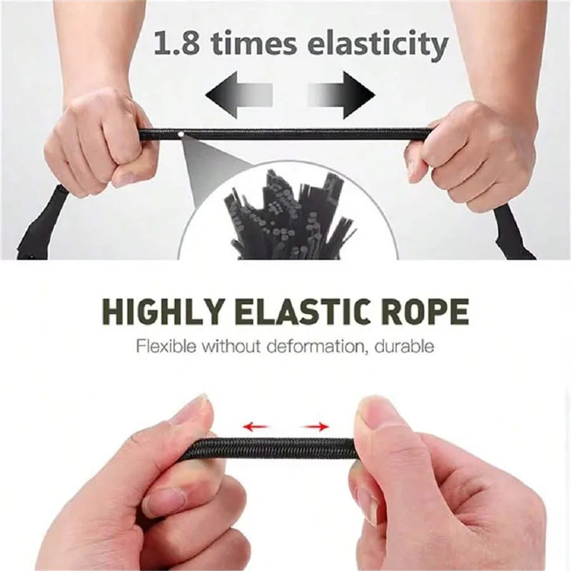 Cuerda Elástica Para Exteriores 30-150CM con Gancho Negro