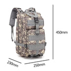 Sac à dos style militaire 30L Imperméable Oxford Camping Randonnée