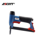 Pistola Grapadora Ascott Neumática 21Ga 8016-429 Nariz Larga 12.8mm Hilo Fino Para Tapicería y Carpintería